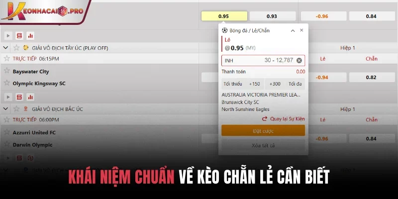 Khái niệm chuẩn về kèo chẵn lẻ cần biết